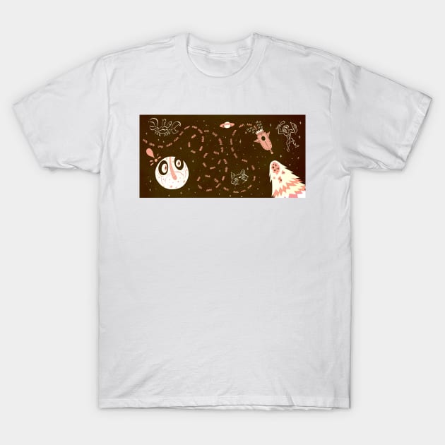 Voyage to the Moon T-Shirt by washburnillustration